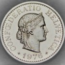 Switzerland 10 Rappen, 1976 Unc~Confoederatio Helvetica~Free Shipping