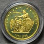 25mm Bicentennial Solid Brass Encapsulated Medallion~6 Bits plus 1~Liberty Eagle