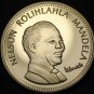 Nelson Mandela 24k Gold Plated 40.2mm Proof Medallion~South Africa Freedom~Fr/S