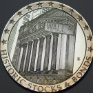 Huge Wall Street Silver Plated 50mm Proof Medallion~Thomas Edison Company~Fr/Shi