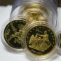 Roll (10) Encapsulated 25mm Brass Bi-Centennial Medallions~EAGLE~Free Shipping