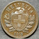 Switzerland 2 Rappen, 1915~More then 105 Years old~Free Shipping*