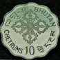 Bhutan 10 Chetrums, 1975 F.A.O. Gem Unc~International Women's Year~Free Shipping