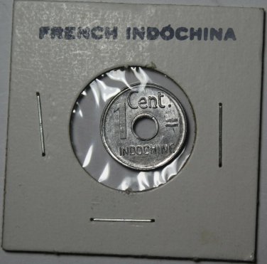 French Indo-China Cent, 1943 Gem Unc~RARE~Only Year Ever~Free  Shipping