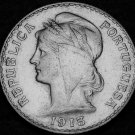 Portugal 50 Centavos, 1913 Au/Unc Silver~Liberty Head~Free Shipping