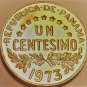 Panama Centesimo, 1973 Rare Proof~Only 17,000 Minted~Uracca~Free Shipping