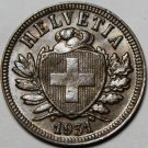 Switzerland 2 Rappen, 1931 Unc ~Almost 90 Years Old~Original Mint Luster~Fr/Ship