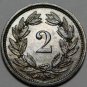 Switzerland 2 Rappen, 1931 Unc ~Almost 90 Years Old~Original Mint Luster~Fr/Ship