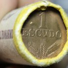 Gem Unc Original Roll (25) Portugal 1979 Escudo Coins~Last Year Ever~Free Ship