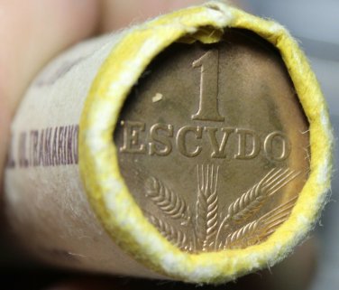 Gem Unc Original Roll (25) Portugal 1979 Escudo Coins~Last Year Ever~Free Ship