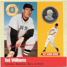 Rare .999 Silver Proof Ted Williams 500 Legends Of Baseball Cooperstown