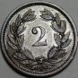 Switzerland 2 Rappen, 1919 Au/Unc ~Over 100 Years Old~Original Mint Luster~Fr/Sh