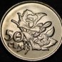 Seychelles 50 Cents, 1977 Gem Unc~Vanilla Orchid~Last Year~Free Shipping