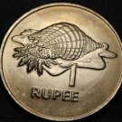 Seychelles Rupee, 1977 Gem Unc~Triton Conch Shell~Only Year~Free Shipping Seychelles Rupee, 1977 Gem Unc~Triton Conch Shell~Only Year~Free Shipping