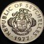 Seychelles Rupee, 1977 Gem Unc~Triton Conch Shell~Only Year~Free Shipping