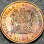 South Africa Cent, 1987 Proof~Rare~6,781 Minted~Sparrows~Free Shipping
