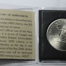 Liberia 10 Dollars, 2000 Gem Unc~Millennium~C.O.A~Minted For 2000 Hours Only~F/S