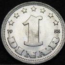 Yugoslavia Dinara, 1953 Gem Unc~Over 65 Years Old~Free Shipping