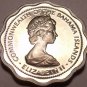 Bahamas 10 Cents, 1972 Rare Proof~Bone Fish~35,000 Minted~Scalloped~Free Ship