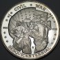 Huge Stonewall Brigade at Antietam Silver Plated 50mm Proof Medallion~Free Ship