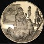 Solid Bronze Proof Franklin Mint Medallion~Santa's Workshop Making Toys~Free Shi