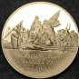 Bronze Franklin Mint Medallion~Washington Crosses The Delaware~Trenton~Free Ship