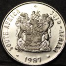 South Africa 10 Cents, 1987 RARE Proof~6,741 Minted~Aloe Plant~African Legend~FS