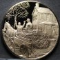 Solid Bronze Proof Franklin Mint Medallion~Grandma's House For Christmas Dinner~