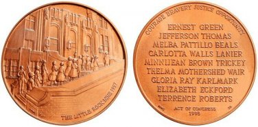 1957 The Little Rock Nine, Courage, Bravery, Justice Opportunity~US Mint~Fr/Ship