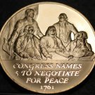 Bronze Franklin Mint Medallion~Congress Seeks Peace & Independence 1781~Free Shi