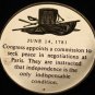 Bronze Franklin Mint Medallion~Congress Seeks Peace & Independence 1781~Free Shi