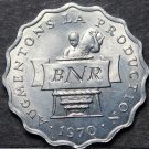 Rwanda 2 Francs, 1970 FAO~Gem Unc~Duex Francs~Only Year~Free Shipping