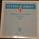 States Of Jersey 1987 Gem Unc 7 Coin Mint Set~RARE 5,000 Minted~Free Shipping