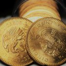 Gem Unc Roll (20) Large Mexico 1959 50 Centavos~Aztec King Cuauhtemoc~Free Ship