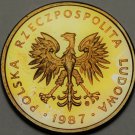 Poland 5 Zlotych, 1987 RARE Proof~Eagle With Wings Open~5,000 Minted~Free Ship