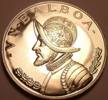 Rare Silver Proof Panama 1968 Balboa~Only 23,210 Minted~Free Shipping