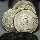 Gem Unc Roll (50) Mexico 1978 20 Centavos Coins,~Francisco Madero~Free Shipping