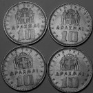 Lot Of 4 Large Greece 1959 10 Drachmai Coins~1st Year Ever~Paul I~Free Shipping Lot Of 4 Large Greece 1959 10 Drachmai Coins~1st Year Ever~Paul I~Free Shipping
