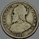 Panama 10 Centesimos, 1904 Silver~Free Shipping