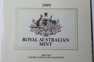 Australia 1985 Official 7 Coin Mint Set~Very Scarce~170,000 Minted~Free Shipping