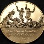 Bronze Franklin Mint Medallion~Indians Massacre Pennsylvania Settlers~Free Ship