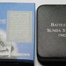 Australia 5 Dollars, 2002 Rare Boxed Proof~Battle Of Sundra Strait~15k Minted~FS