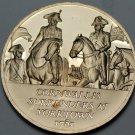 Bronze Franklin Mint Medallion~Cornwallis & 6500 Troops Surrender at Yorktown~FS