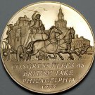 Bronze Franklin Mint Medallion~Congress Flees Philadelphia as Howe Takes Creek.