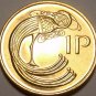 Ireland Penny, 1980 Gem Unc~Irish Harp~Bird From The Book Of Kells~Free Shipping