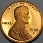 United States Proof 1980-S Lincoln Memorial Cent~Free Shipping~We Have Proofs~FS