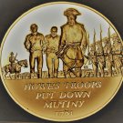 Bronze Franklin Mint Medallion~Howes Troops Put Down Mutiny~Revolutionary War~FS