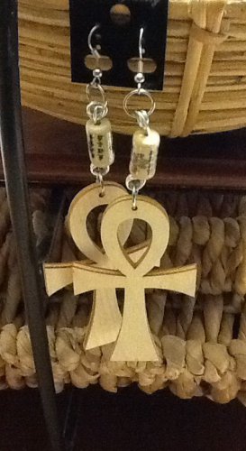 Uology by U*Niq Ankh Dangles Urban Style, African Earrings, 4in