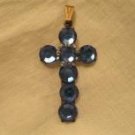 Vintage Blue Glass Beads Pendant
