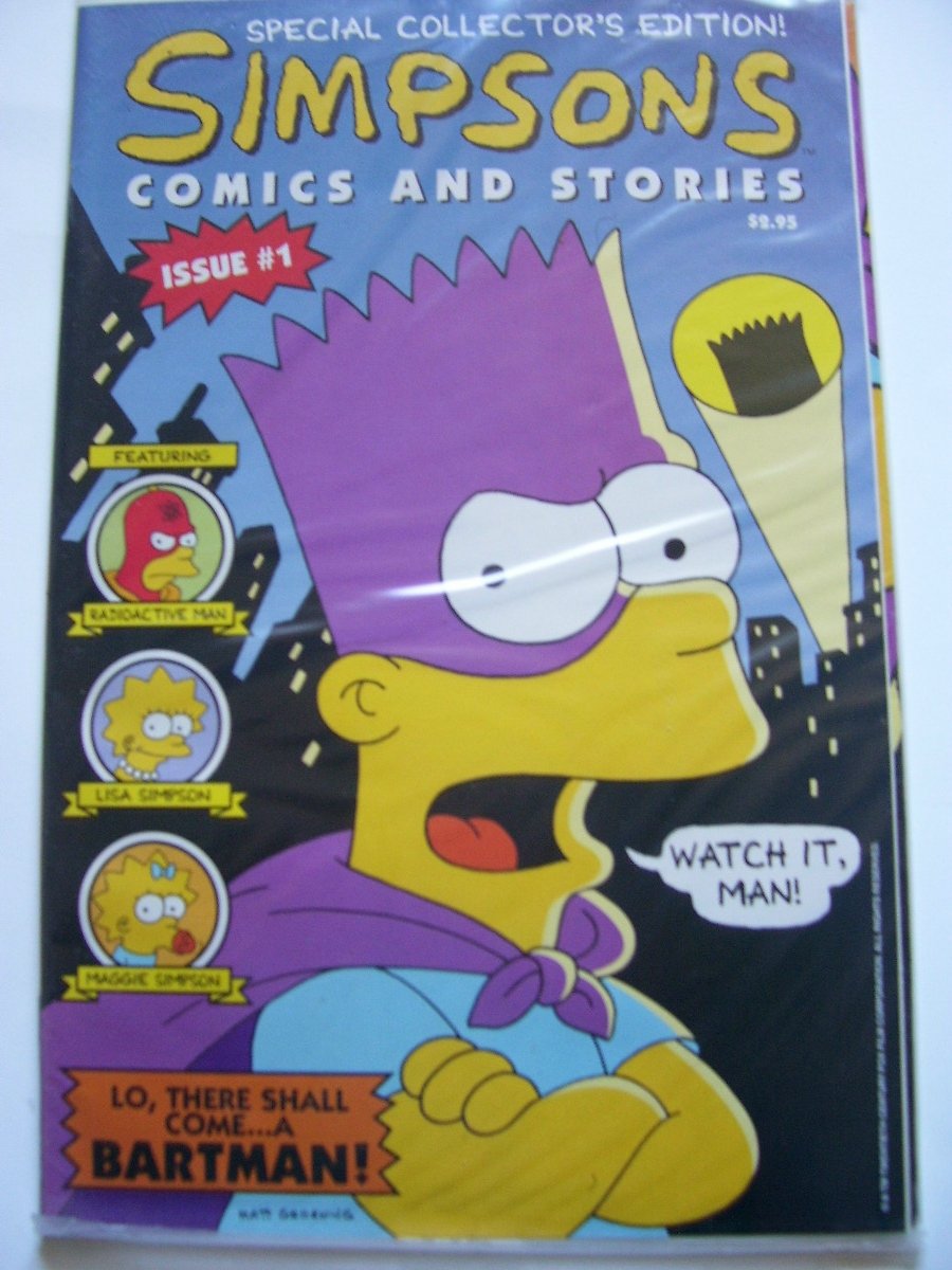 Simpsons comic and stories#1 sealed-bagged & Beavis and Butthead